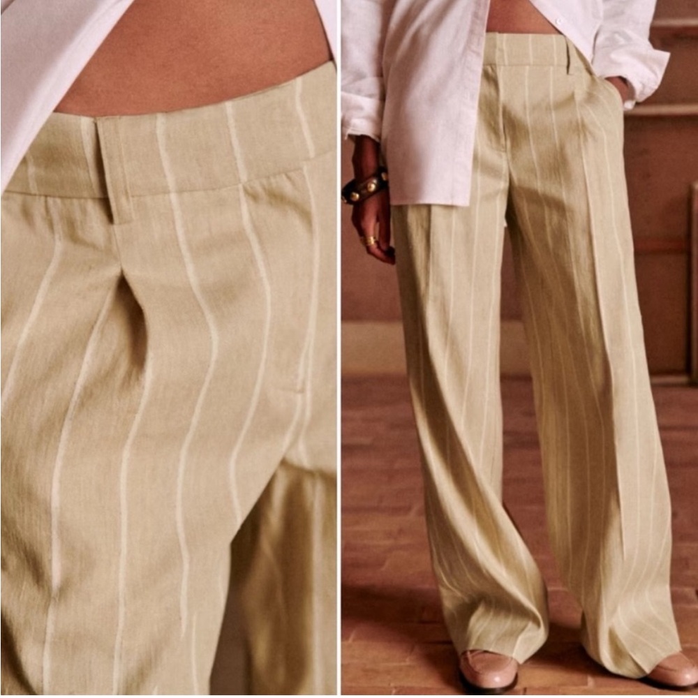 Sézane - PANTALON RODRIGUO
Sezane Rodriguo Linen Trouser Pleated Wide Leg Pants